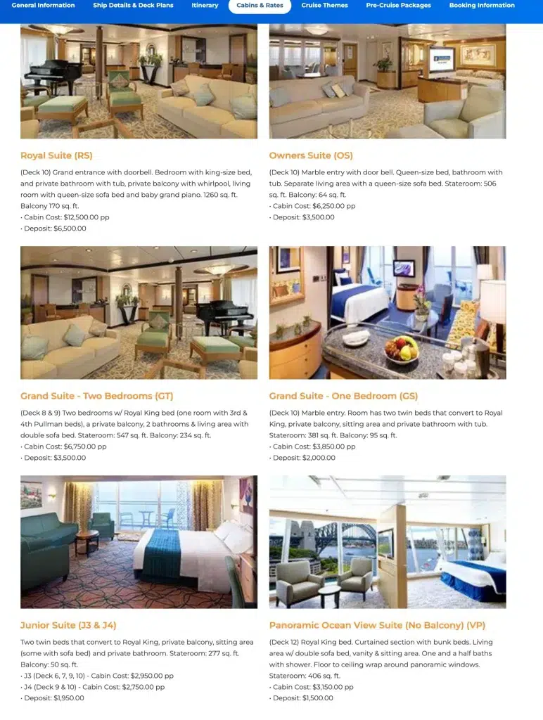 Suite RCI Explorer Bliss Cruise