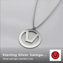 swinger symbol anhänger silber erotravel